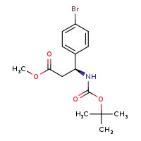 methyl (3S)-3-(4-bromophenyl)-3-[(tert-butoxycarbonyl)amino]propanoate