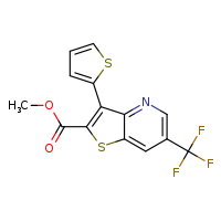 methyl 3-(thiophen-2-yl)-6-(trifluoromethyl)thieno[3,2-b]pyridine-2-carboxylate