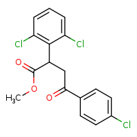 methyl 4-(4-chlorophenyl)-2-(2,6-dichlorophenyl)-4-oxobutanoate
