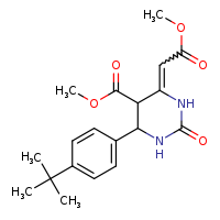 methyl 4-(4-tert-butylphenyl)-6-(2-methoxy-2-oxoethylidene)-2-oxo-1,3-diazinane-5-carboxylate