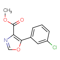 methyl 5-(3-chlorophenyl)-1,3-oxazole-4-carboxylate