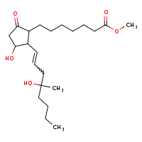 methyl 7-[3-hydroxy-2-(4-hydroxy-4-methyloct-1-en-1-yl)-5-oxocyclopentyl]heptanoate