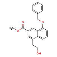 methyl 8-(benzyloxy)-4-(2-hydroxyethyl)naphthalene-2-carboxylate