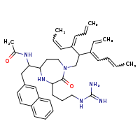 N-{1-[3-(3-carbamimidamidopropyl)-1-[3-ethenyl-2-(hepta-1,3,5-trien-4-yl)hepta-3,5-dien-1-yl]-2-oxo-1,4-diazepan-5-yl]-2-(naphthalen-2-yl)ethyl}acetamide