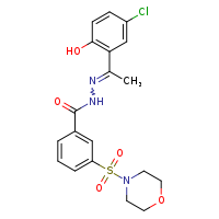 N'-[1-(5-chloro-2-hydroxyphenyl)ethylidene]-3-(morpholine-4-sulfonyl)benzohydrazide