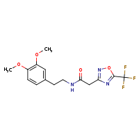 N-[2-(3,4-dimethoxyphenyl)ethyl]-2-[5-(trifluoromethyl)-1,2,4-oxadiazol-3-yl]acetamide