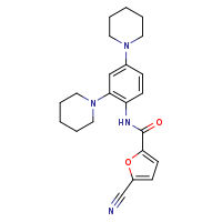 N-[2,4-bis(piperidin-1-yl)phenyl]-5-cyanofuran-2-carboxamide