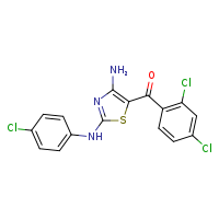 N2-(4-chlorophenyl)-5-(2,4-dichlorobenzoyl)-1,3-thiazole-2,4-diamine
