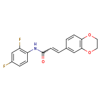 N-(2,4-difluorophenyl)-3-(2,3-dihydro-1,4-benzodioxin-6-yl)prop-2-enamide