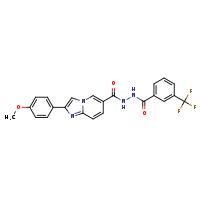 N'-[2-(4-methoxyphenyl)imidazo[1,2-a]pyridine-6-carbonyl]-3-(trifluoromethyl)benzohydrazide
