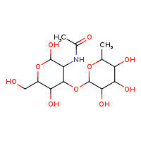 N-[2,5-dihydroxy-6-(hydroxymethyl)-4-[(3,4,5-trihydroxy-6-methyloxan-2-yl)oxy]oxan-3-yl]acetamide