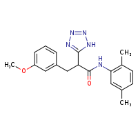 N-(2,5-dimethylphenyl)-3-(3-methoxyphenyl)-2-(1H-1,2,3,4-tetrazol-5-yl)propanamide