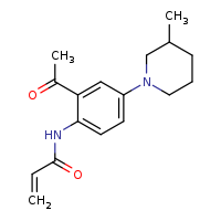 N-[2-acetyl-4-(3-methylpiperidin-1-yl)phenyl]prop-2-enamide