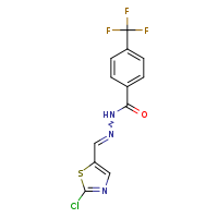 N'-[(2-chloro-1,3-thiazol-5-yl)methylidene]-4-(trifluoromethyl)benzohydrazide