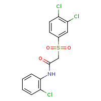 N-(2-chlorophenyl)-2-(3,4-dichlorobenzenesulfonyl)acetamide