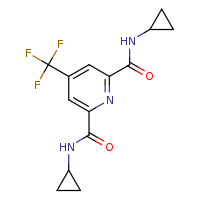 N2,N6-dicyclopropyl-4-(trifluoromethyl)pyridine-2,6-dicarboxamide