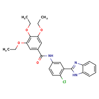 N-[3-(1H-1,3-benzodiazol-2-yl)-4-chlorophenyl]-3,4,5-triethoxybenzamide