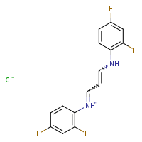 N-{3-[(2,4-difluorophenyl)amino]prop-2-en-1-ylidene}-2,4-difluoroanilinium chloride