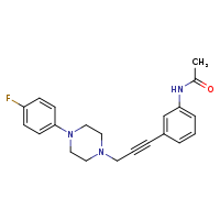 N-(3-{3-[4-(4-fluorophenyl)piperazin-1-yl]prop-1-yn-1-yl}phenyl)acetamide