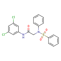 N-(3,5-dichlorophenyl)-2-(N-phenylbenzenesulfonamido)acetamide