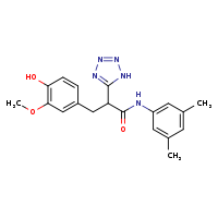 N-(3,5-dimethylphenyl)-3-(4-hydroxy-3-methoxyphenyl)-2-(1H-1,2,3,4-tetrazol-5-yl)propanamide