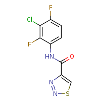 N-(3-chloro-2,4-difluorophenyl)-1,2,3-thiadiazole-4-carboxamide