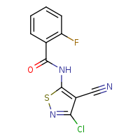 N-(3-chloro-4-cyano-1,2-thiazol-5-yl)-2-fluorobenzamide