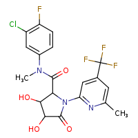 N-(3-chloro-4-fluorophenyl)-3,4-dihydroxy-N-methyl-1-[6-methyl-4-(trifluoromethyl)pyridin-2-yl]-5-oxopyrrolidine-2-carboxamide