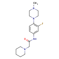 N-[3-fluoro-4-(4-methylpiperazin-1-yl)phenyl]-2-(piperidin-1-yl)acetamide
