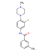N-[3-fluoro-4-(4-methylpiperazin-1-yl)phenyl]-3-methylbenzamide