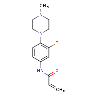 N-[3-fluoro-4-(4-methylpiperazin-1-yl)phenyl]prop-2-enamide