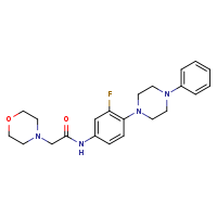N-[3-fluoro-4-(4-phenylpiperazin-1-yl)phenyl]-2-(morpholin-4-yl)acetamide