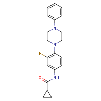 N-[3-fluoro-4-(4-phenylpiperazin-1-yl)phenyl]cyclopropanecarboxamide