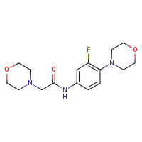 N-[3-fluoro-4-(morpholin-4-yl)phenyl]-2-(morpholin-4-yl)acetamide