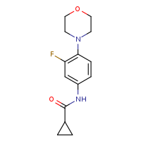 N-[3-fluoro-4-(morpholin-4-yl)phenyl]cyclopropanecarboxamide