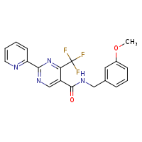 N-[(3-methoxyphenyl)methyl]-2-(pyridin-2-yl)-4-(trifluoromethyl)pyrimidine-5-carboxamide