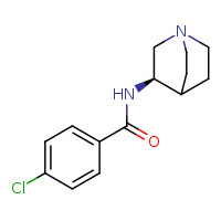 N-[(3R)-1-azabicyclo[2.2.2]octan-3-yl]-4-chlorobenzamide