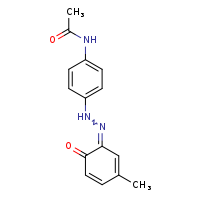 N-{4-[2-(3-methyl-6-oxocyclohexa-2,4-dien-1-ylidene)hydrazin-1-yl]phenyl}acetamide