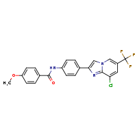 N-{4-[8-chloro-6-(trifluoromethyl)imidazo[1,2-a]pyridin-2-yl]phenyl}-4-methoxybenzamide
