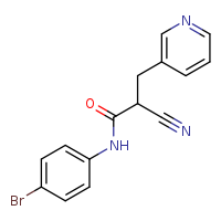 N-(4-bromophenyl)-2-cyano-3-(pyridin-3-yl)propanamide
