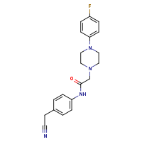 N-[4-(cyanomethyl)phenyl]-2-[4-(4-fluorophenyl)piperazin-1-yl]acetamide