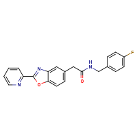 N-[(4-fluorophenyl)methyl]-2-[2-(pyridin-2-yl)-1,3-benzoxazol-5-yl]acetamide