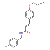 N-[(4-fluorophenyl)methyl]-3-(4-propoxyphenyl)prop-2-enamide