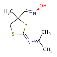 N-{4-[(hydroxyimino)methyl]-4-methyl-1,3-dithiolan-2-ylidene}propan-2-amine