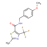 N-[(4-methoxyphenyl)methyl]-2-methyl-4-(trifluoromethyl)-1,3-thiazole-5-carboxamide