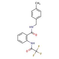 N-[(4-methylphenyl)methyl]-2-(2,2,2-trifluoroacetamido)benzamide