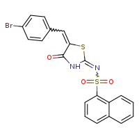 N-{5-[(4-bromophenyl)methylidene]-4-oxo-1,3-thiazolidin-2-ylidene}naphthalene-1-sulfonamide