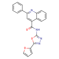 N-[5-(furan-2-yl)-1,3,4-oxadiazol-2-yl]-2-phenylquinoline-4-carboxamide