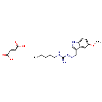 N'-{[(5-methoxy-1H-indol-3-yl)methyl]imino}-N-pentylguanidine; butenedioic acid