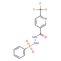 N'-(benzenesulfonyl)-6-(trifluoromethyl)pyridine-3-carbohydrazide
